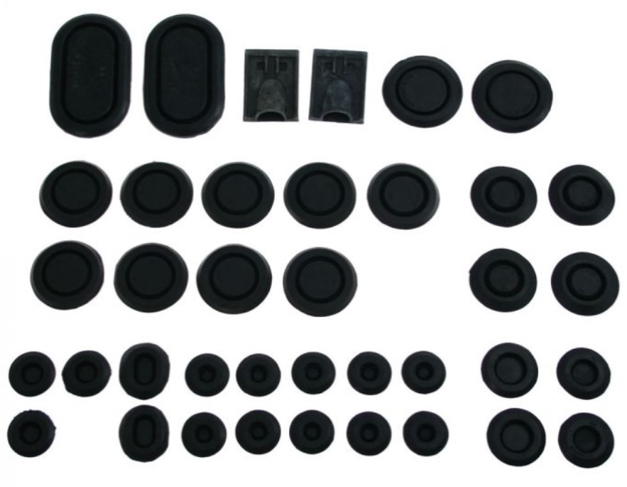 1968 Mustang Cougar Rubber Plug Kit 38 Pieces