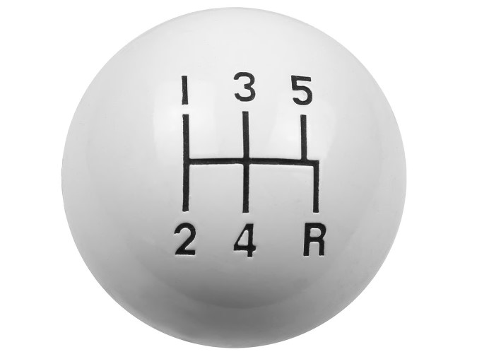 Hurst Shift Knob White 5 Speed 3/8-16 Threads - Best on the Market