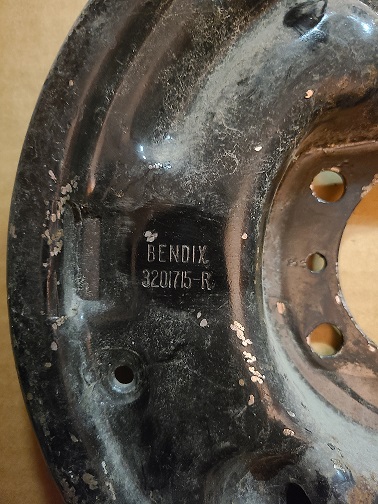 Truck Galaxie Rear Backing Plate 4 lug 11 inch Passenger RH Side