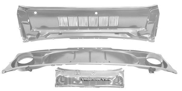1964 1965 1966 Mustang 2 Piece Cowl Panel Assembly Weld-Thru Primer New