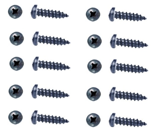 1967 Mustang 1967 1968 Cougar Instrument Cluster SS Black Screw 10 Piece Kit Best AMK USA New