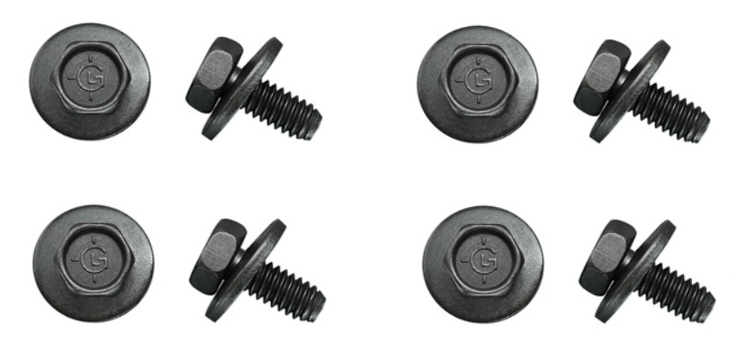 1969 Mustang & Cougar Door Glass Run Bolts Set of 4 - Best on Market - New