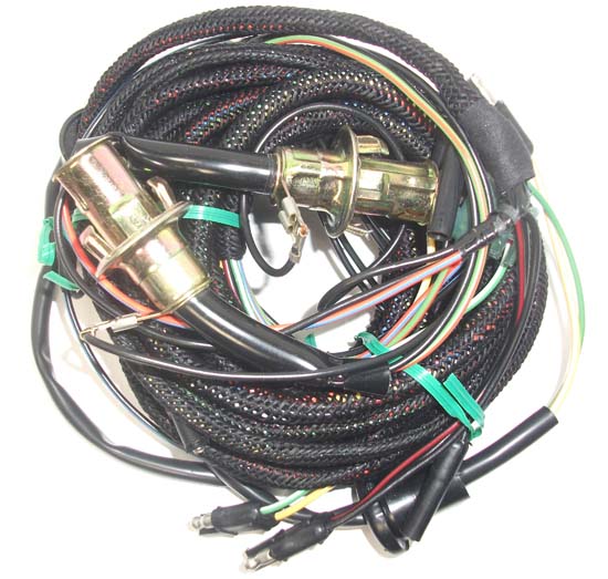 1967 Mustang Tail Light Wiring Harness, w/ Low Fuel Lamp, Fastback, Coupe, w/ So