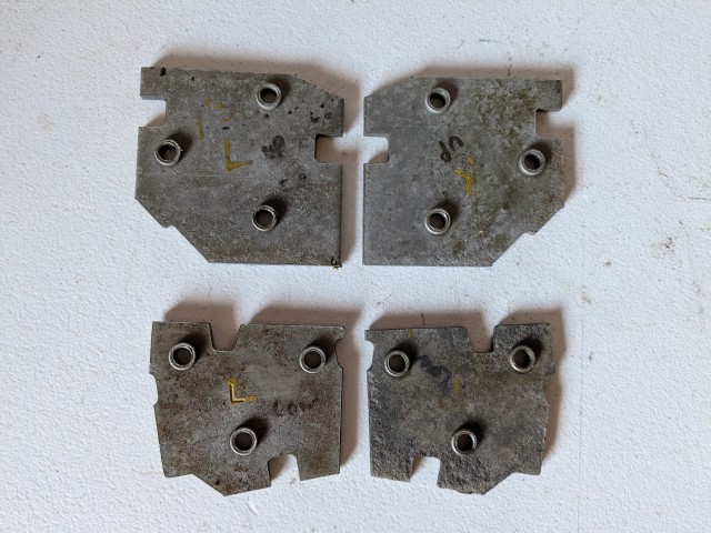 1971 1972 1973 Mustang & Cougar Door Hinge Plate Set Ford Original Parts
