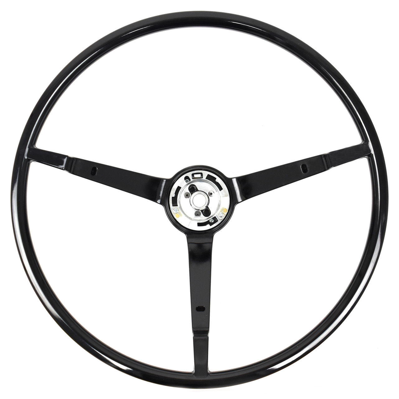 1965 1966 Mustang Standard Black Steering Wheel with Alternator - Best on the Market - New