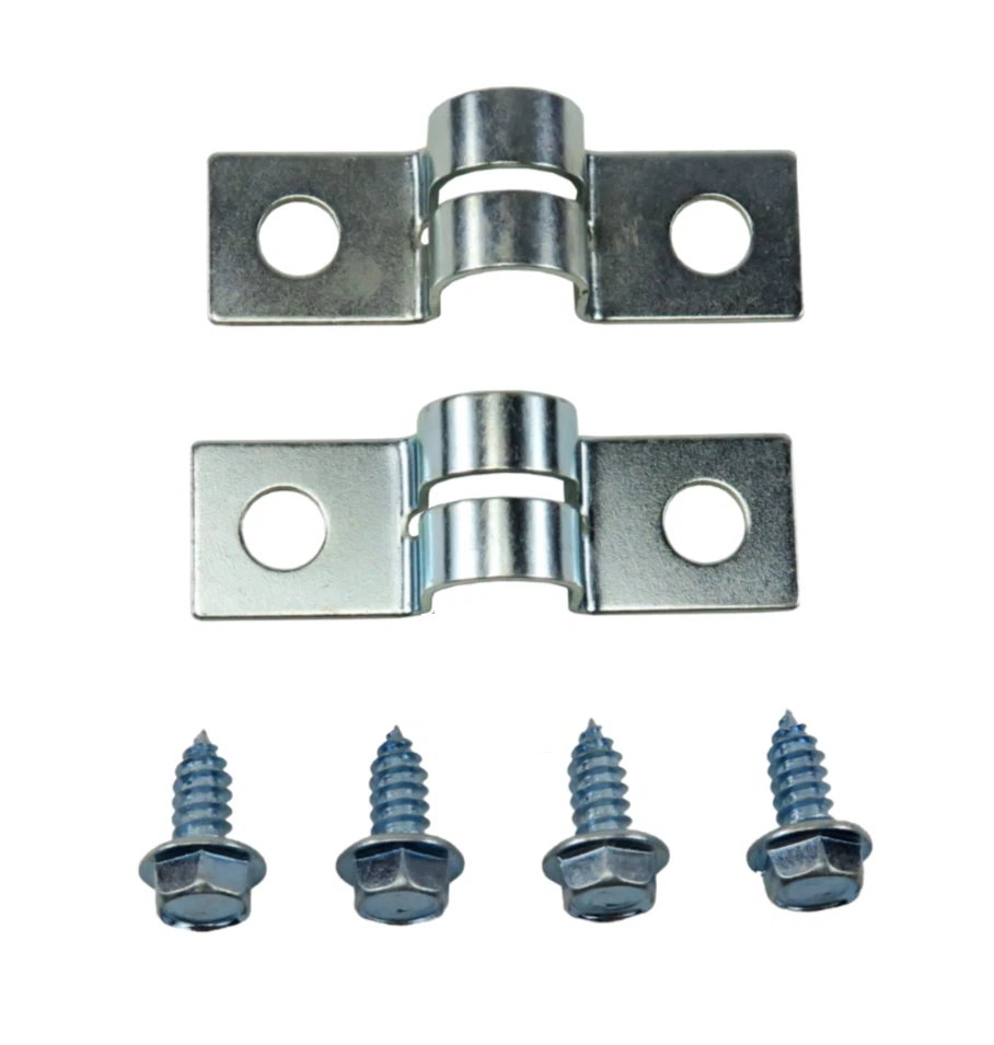 1966 Mustang Parking Brake Cable Bracket Set with Attaching Screws