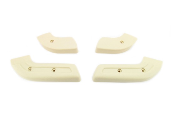 1968-1970 Ford Mustang Seat Hinge Cover White Set