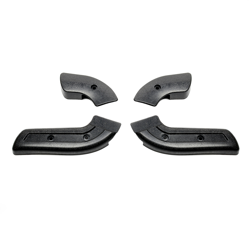 1968 1969 1970 Ford Mustang & Cougar Seat Hinge Cover Black Set - Best - New
