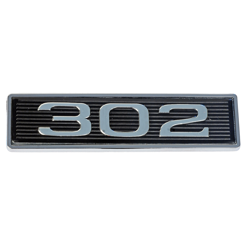 1969 1970 Mustang 302 Hood Scoop Emblem Plastic New