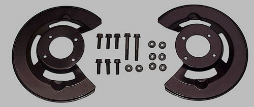 Front Disc Brake Dust Shield Pair & Fasteners USA