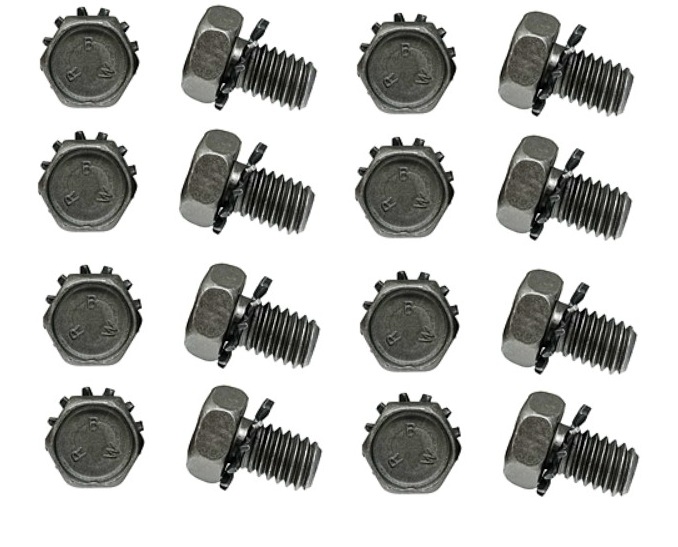 1965 1966 1967 1968 1969 1970 1971 1972 1973 Mustang Cougar Wheel Cylinder Attaching Bolt 8 Piece Kit AMK USA New