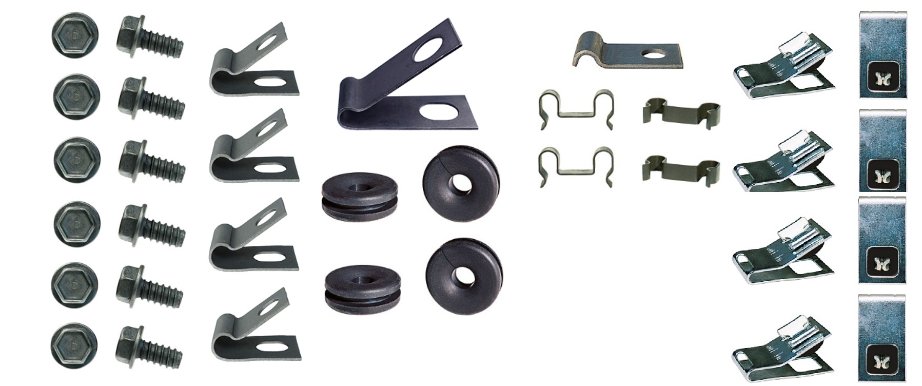 1969 Mustang Brake Line Clip 20 Piece Set - Best on Market - New