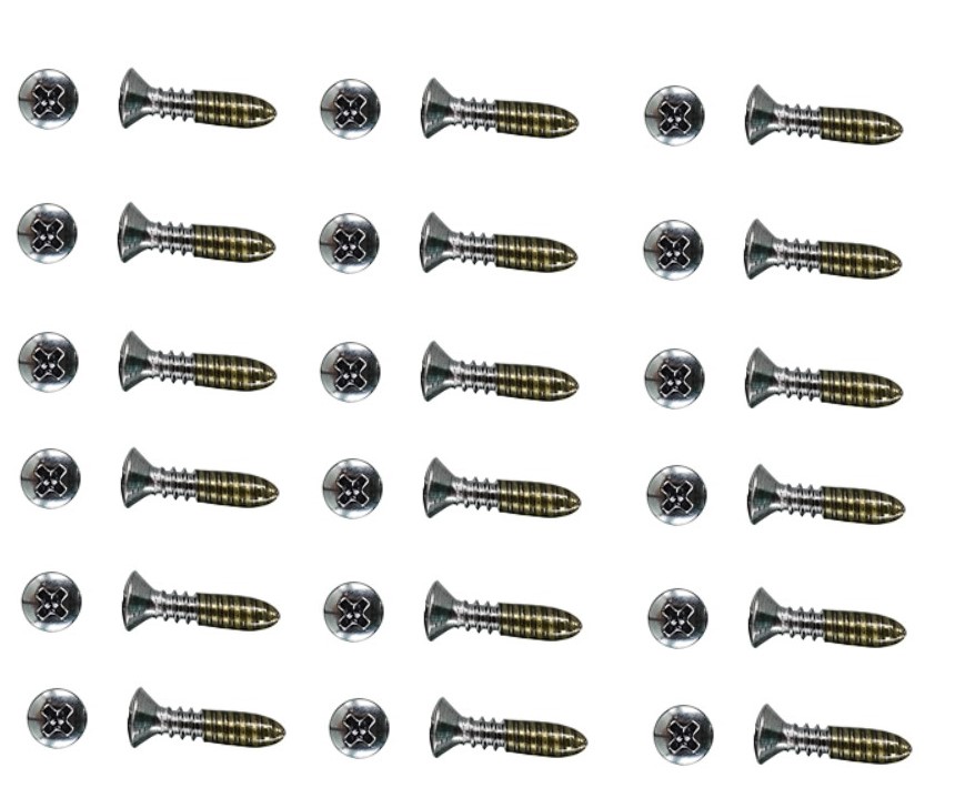 1964 1/2 1965 1966 1967 1968 Mustang Sill Scuff Step Plate Screw Kit 18 Pieces USA