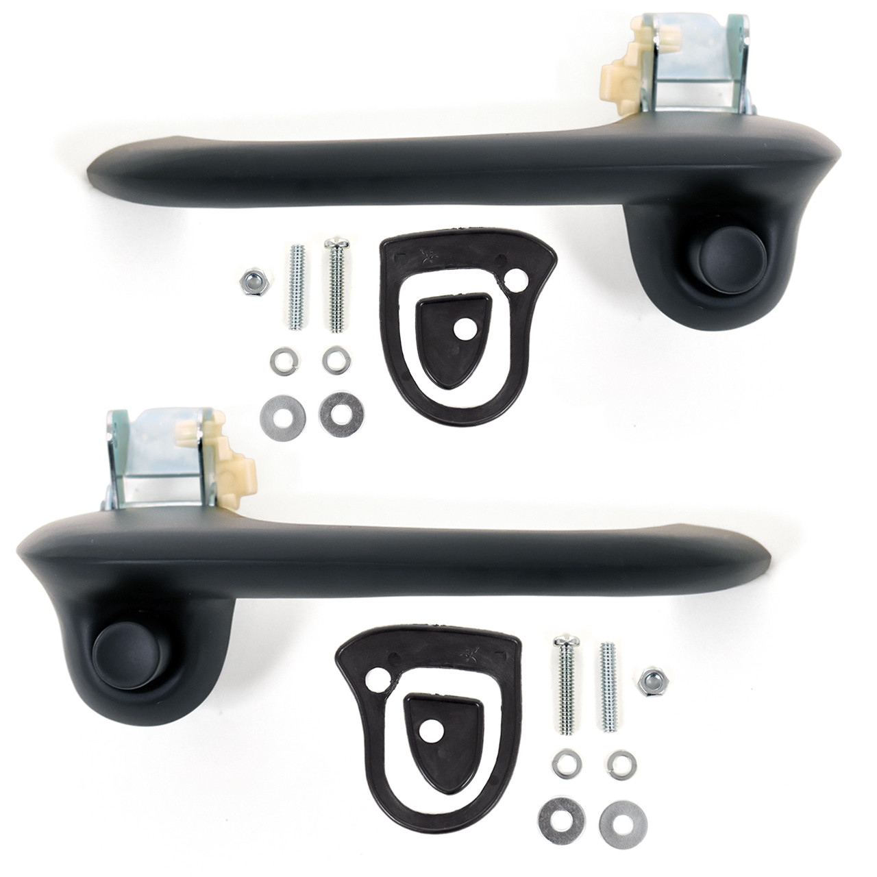 1967 1968 Cougar Mustang 1970-1977 Ford Maverick 1971-1977 Mercury Comet Outside Door Handle Assembly Black Pair