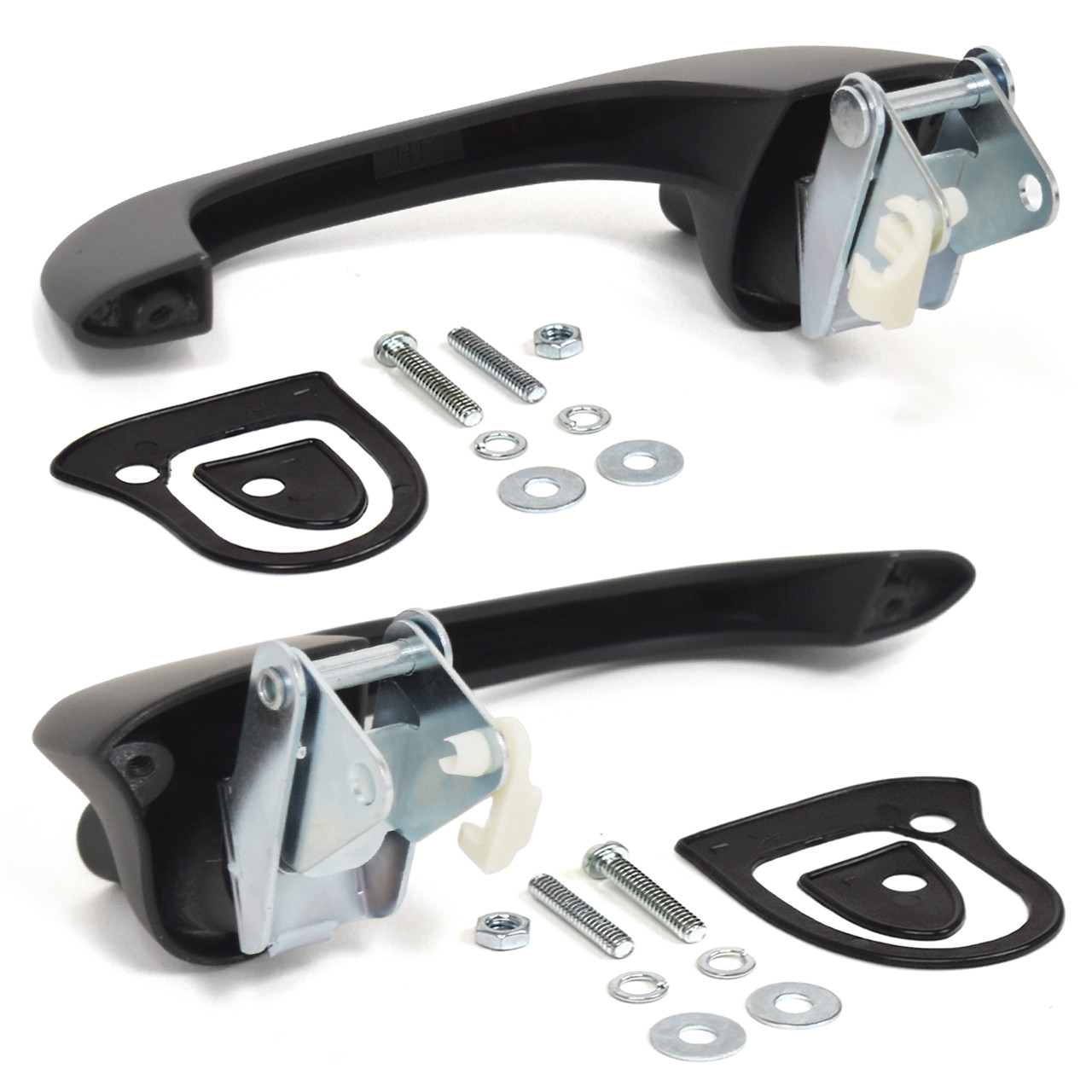 1967 1968 Cougar Mustang 1970-1977 Ford Maverick 1971-1977 Mercury Comet Outside Door Handle Assembly Black Pair