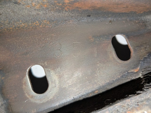 1969 1970 Mustang Cougar Automatic FMX Crossmember Ford Original Part C9ZZ-6A023-A