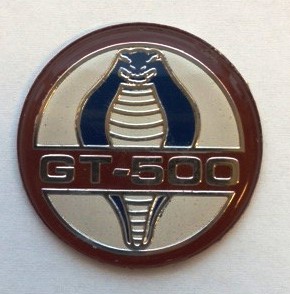 Woodgrain Shelby Style Steering Wheel GT-500 Center Emblem