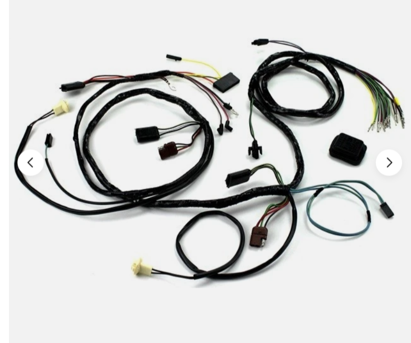 1969 Mustang Headlight Headlamp Wiring Harness USA without Tach