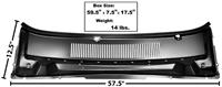 1964 1965 Falcon Upper Cowl Panel 1-piece with Vent Hole - New